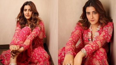 Nupur Sanon stuns in floral intricately designed pink Anarkali dress, see photos