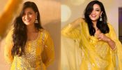 Panchami Fever! Shweta Tiwari shines in yellow mirror work sharara set [Photos]