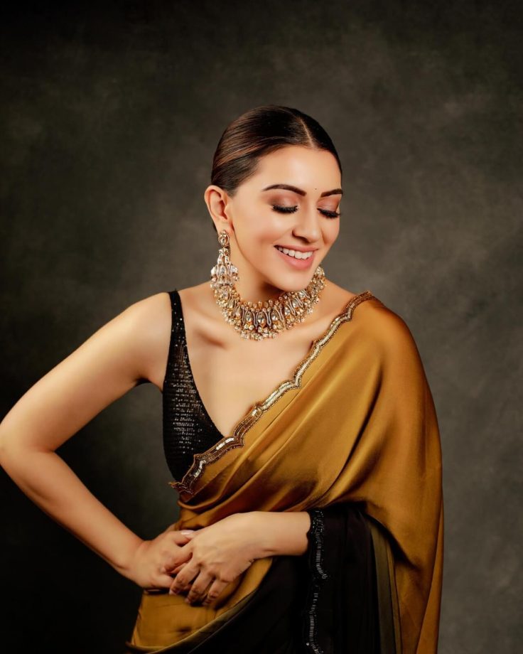 Party Wear Sarees: Rakul Preet Singh, Srinidhi Shetty & Hansika Motwani’s ‘wrap n roll’ edition 859526