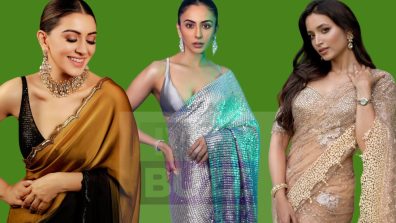 Party Wear Sarees: Rakul Preet Singh, Srinidhi Shetty & Hansika Motwani’s ‘wrap n roll’ edition