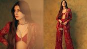 [Photos] Divya Khosla Kumar Is Glamorous In Red Floral Pantsuit With Statement Choker