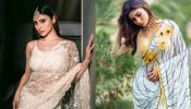 [Photos] Mouni Roy Slays In Modern-Day White Sarees And Sultry Blouse Design, Take Cues