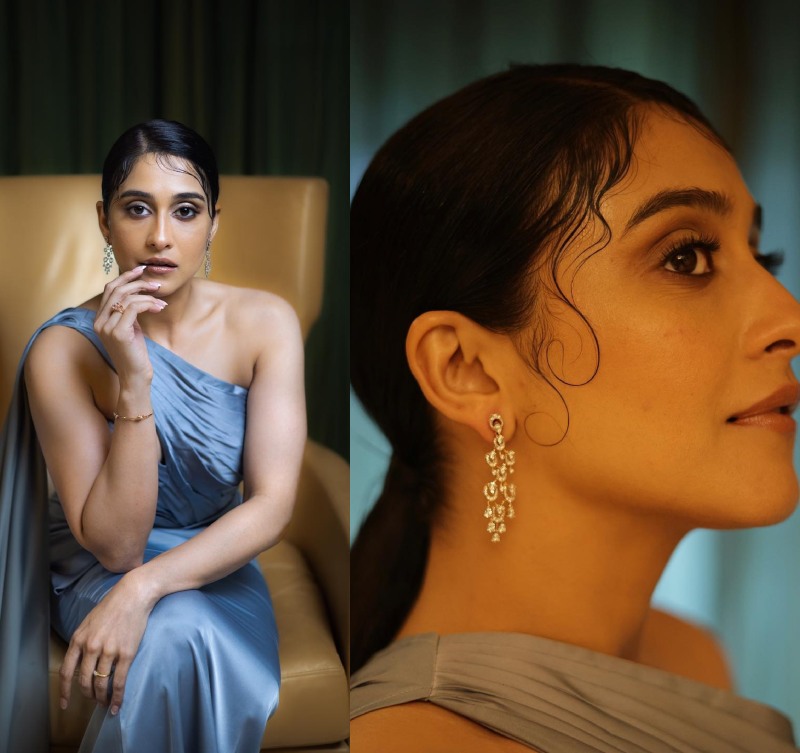 [Photos] Regina Cassandra Looks Spectacular In Satin Gown And Diamond Earrings 862450