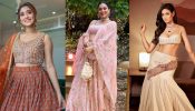 [Photos] Shivangi Joshi, Shraddha Arya & Shweta Tiwari stun in crop top lehengas, take cues