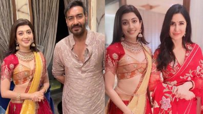 Pranita Subhash Enjoys Navratri Last Day With Ajay Devgn, Katrina Kaif, And Others