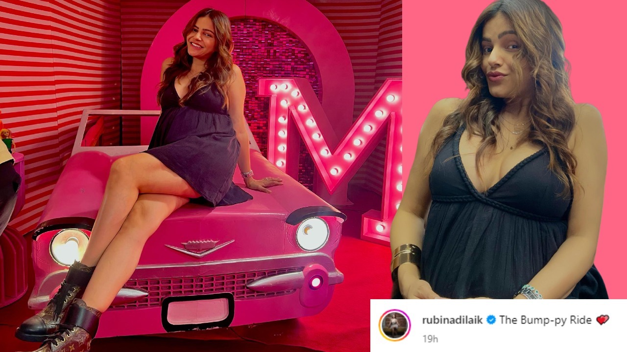 Pregnant Rubina Dilaik Poses BIG With A Car; Calls It As A Bump-py Ride 859183