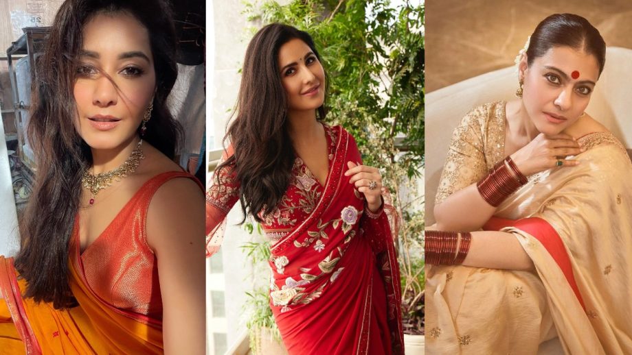 Raashi Khanna, Katrina Kaif & Kajol's Festive Special In Sarees And Designer Blouse 863897