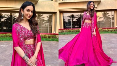 Rakul Preet Singh feels ‘pinktastic’ in Rs 43,900 lehenga set, see photos