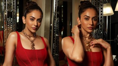 Rakul Preet Singh steals show in red corset dress worth Rs. 19,500