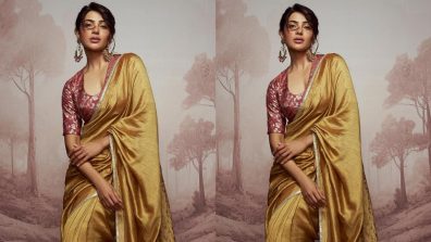 Samantha Ruth Prabhu’s Golden Saree Worth Rs. 3,499 Is Classy Diwali Pick