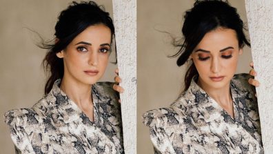 Sanaya Irani keeps it divine in abstract print shirt dress [Photos]