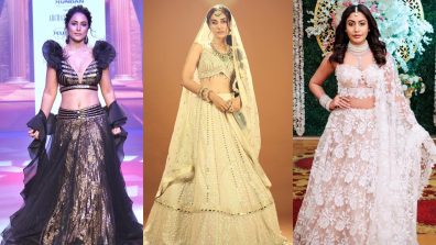 Show Stealer Designer Lehenga Inspiration From Hina Khan, Surbhi Chandna, And Surbhi Jyoti