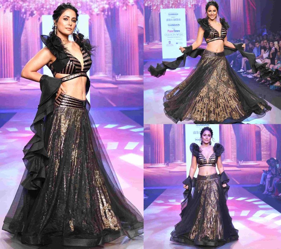 Show Stealer Designer Lehenga Inspiration From Hina Khan, Surbhi Chandna, And Surbhi Jyoti 861199