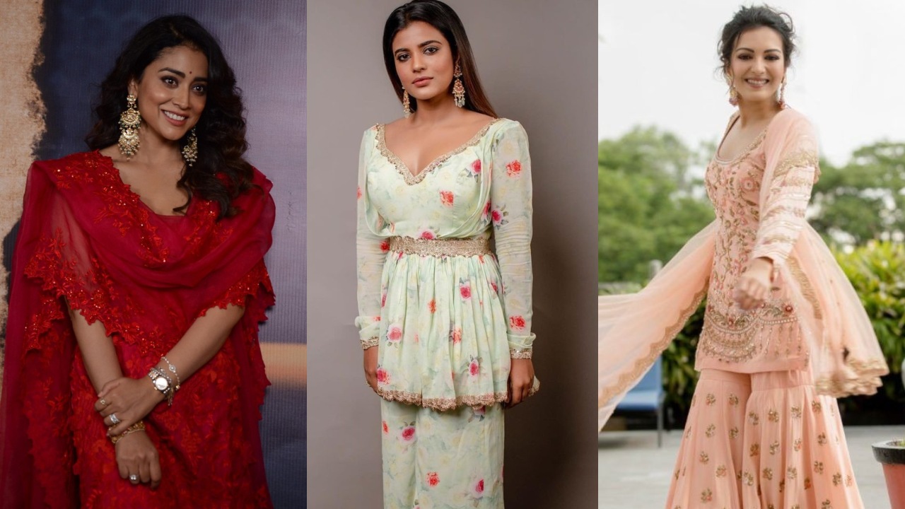 Shriya Saran, Aishwarya Rajesh & Catherine Tresa turn sass up in Sharara suits [Photos] 861573