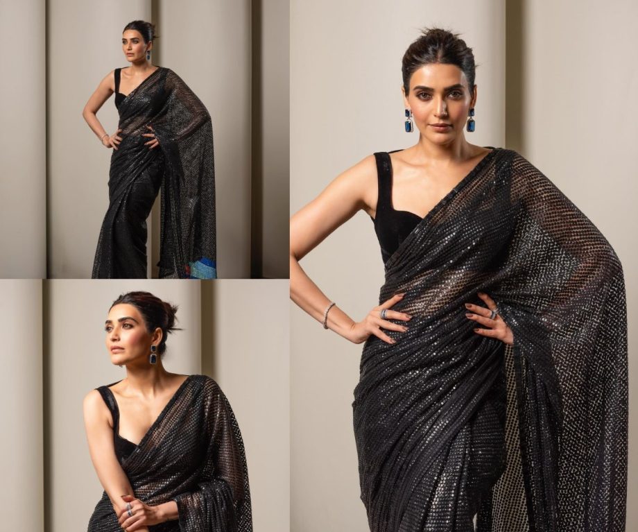 Shweta Tiwari And Karishma Tanna Steal Hearts In Saree And Designer Blouse 860152