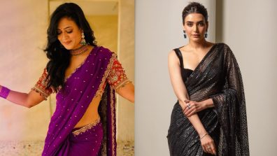 Shweta Tiwari And Karishma Tanna Steal Hearts In Saree And Designer Blouse