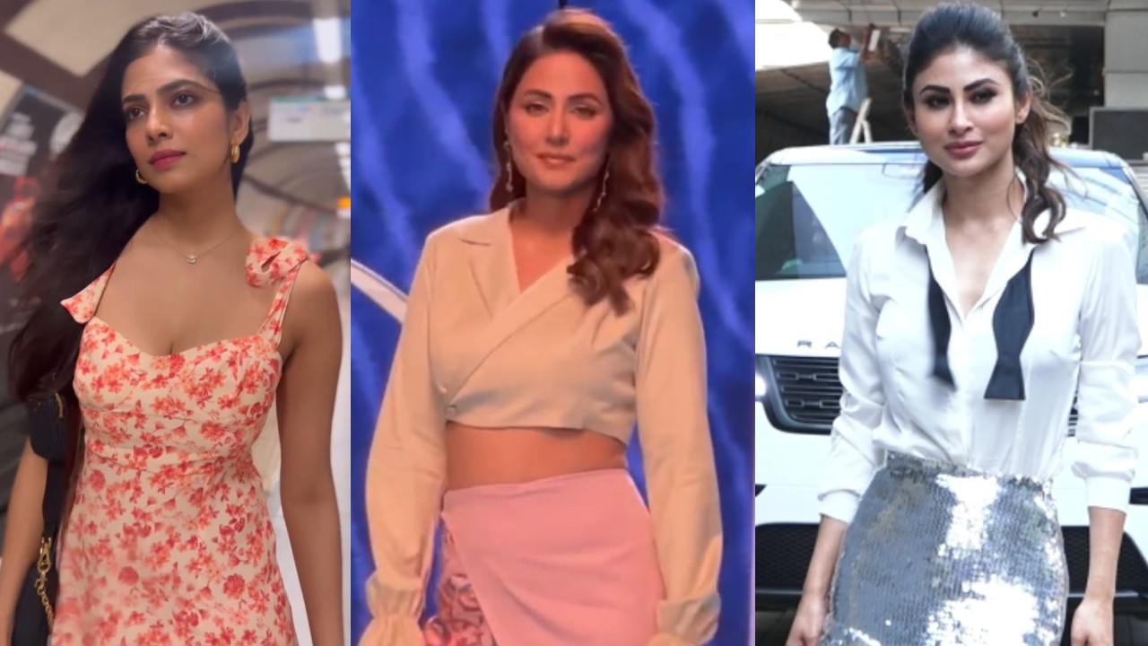 Skirt-Top To Mini Dress: Hina Khan, Malavika Mohanan, And Mouni Roy's Go-to Look 860604