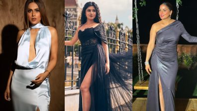 Soar Hotness Bar Like Shraddha Arya, Nia Sharma, And Kanika Mann In Party Wear Gowns