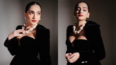 Sonam Kapoor channels vintage glam in classic black ensemble, Check out