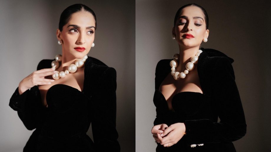 Sonam Kapoor channels vintage glam in classic black ensemble, Check out 864991