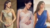 Stab Hearts Like Ananya Panday, Shanaya Kapoor And Suhana Khan In Party Wear Sarees