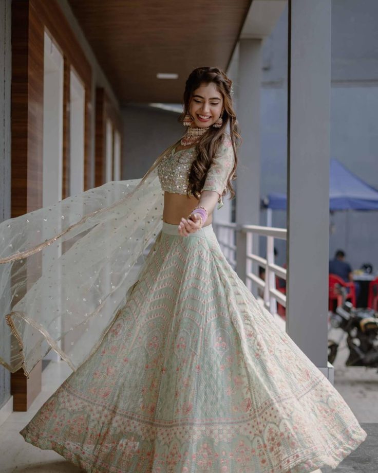 Steal These Lehenga Designs From Ayesha Singh, Mughda Chaphekar, Niti Taylor & Rupali Ganguly 860249