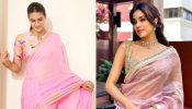 Style your ‘pink’ with designer sarees! Kriti Sanon & Janhvi Kapoor’s ultimate tips