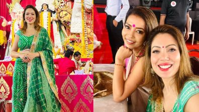 Taarak Mehta Ka Ooltah Chashmah Fame Munmun Dutta Dresses In Ethnic Green For Shubho Ashtami; Check Pictures