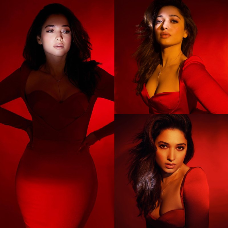 Tamannaah Bhatia Flaunts Curvy Figure In Plunging Red Dress, Samantha Ruth Prabhu Feels Heat 862661