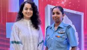 Tejas Gill aka Kangana Ranaut in conversation with first and only woman Rafale fighter pilot Flight Lieutenant Shivangi Singh