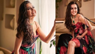 Tejasswi Prakash Is Dreamy Allure In Colorful Floral Gown With Statement Choker, See Here