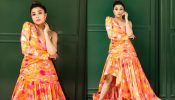 Tina Datta shines in a one-shoulder multi-coloured asymmetrical dress