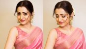 Trisha Krishnan curls ethnic glory in pink silk saree and sleeveless blouse [Photos] 865495