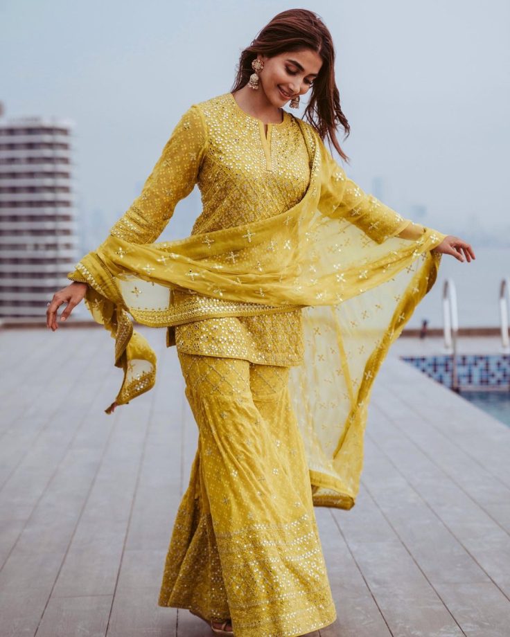 Twirl in sharara suits this festive season: Pooja Hegde, Tamanna Bhatia & Hansika Motwani’s picks 859063