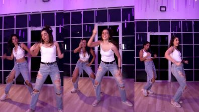 Watch: Niti Taylor grooves to ‘Haanji’ in white camisole top and ripped denim jeans, fans in awe