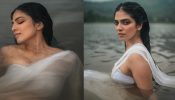 Water Girl! Malavika Mohanan immerses with sensuality in white saree [Photos]