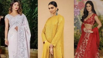 Wedding Guest Style: Deepika Padukone, Katrina Kaif & Priyanka Chopra’s traditional dresses to steal