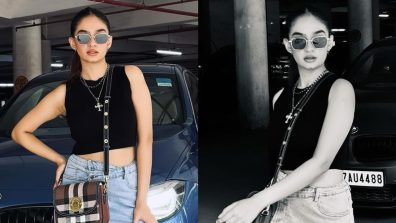 Ace Street Style Like Anushka Sen In Denim Skirt And Tank Top