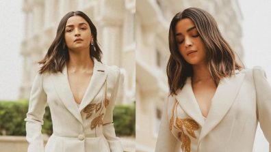 Alia Bhatt epitomises ‘Chic’ in ivory white pantsuit [Photos]