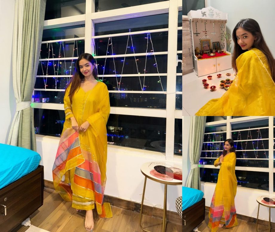 Anushka Sen turns muse yellow kurta set, check out photos 868689