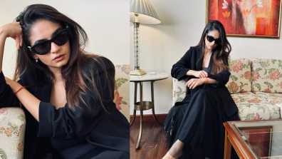 Anushka Sen’s Black Skirt Top And Blazer Look Exudes Bridgerton Vibes, Sneak Peek