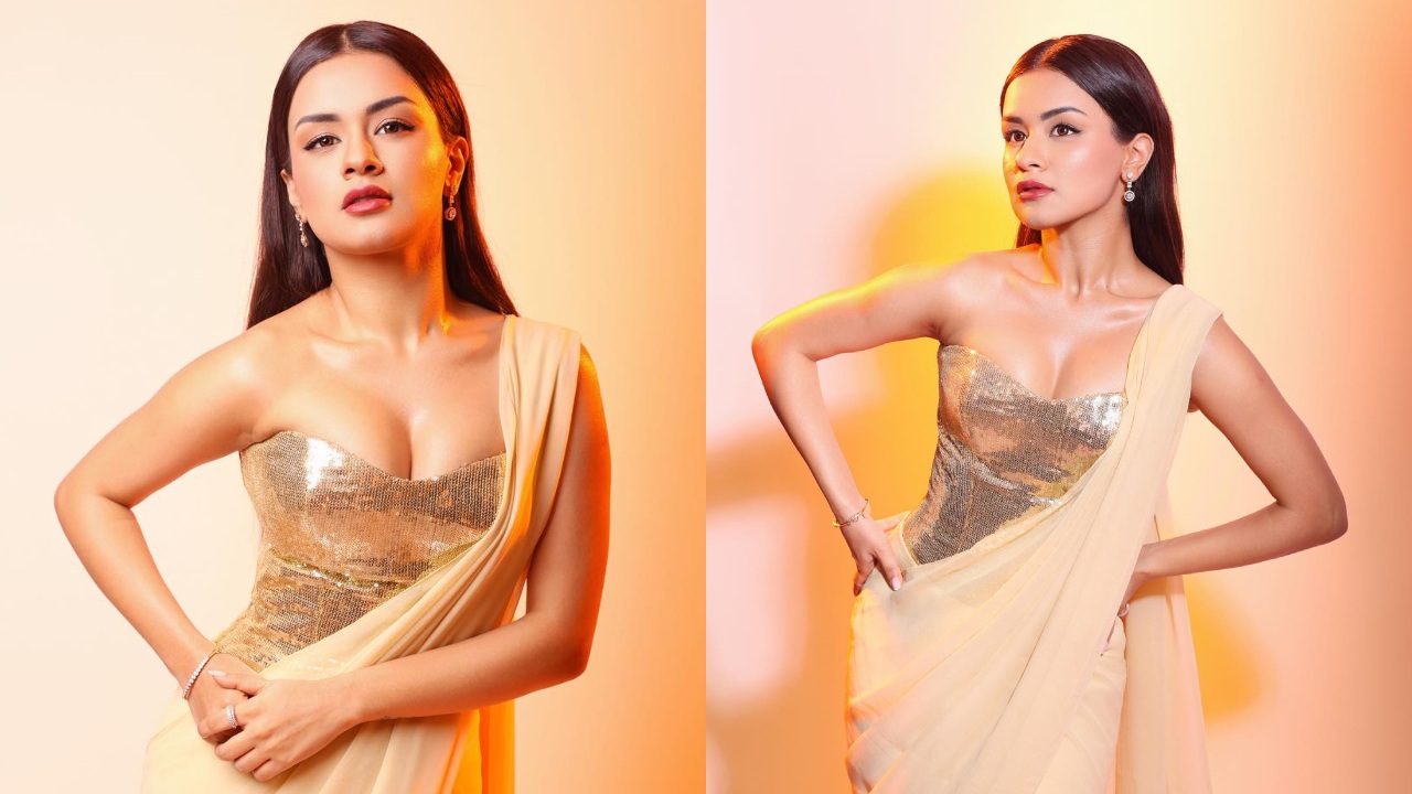 Avneet Kaur Gives Her Desi Saree A Modern Twist With Corset Top, See Here 869013