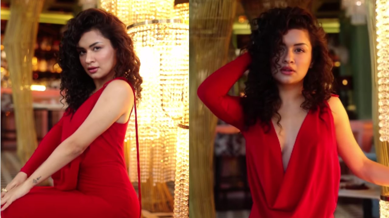 Avneet Kaur Takes Over Internet By Storm In Deep Plunge-neck Red Bodycon, Watch 869502
