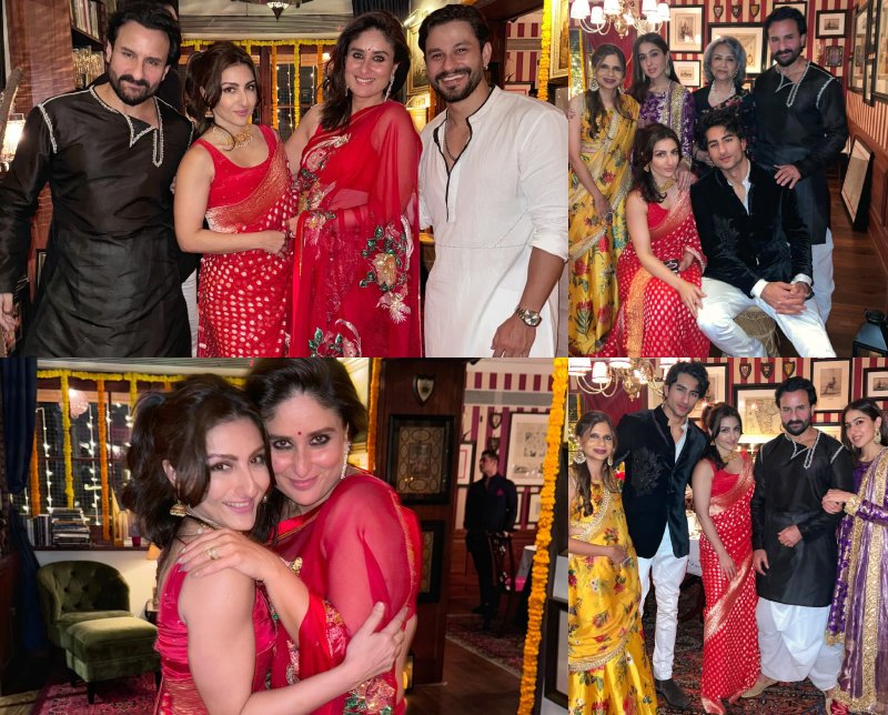 B-Town's Diwali Fam Jam: From Kriti Sanon, Madhuri Dixit to Kareena Kapoor 868752