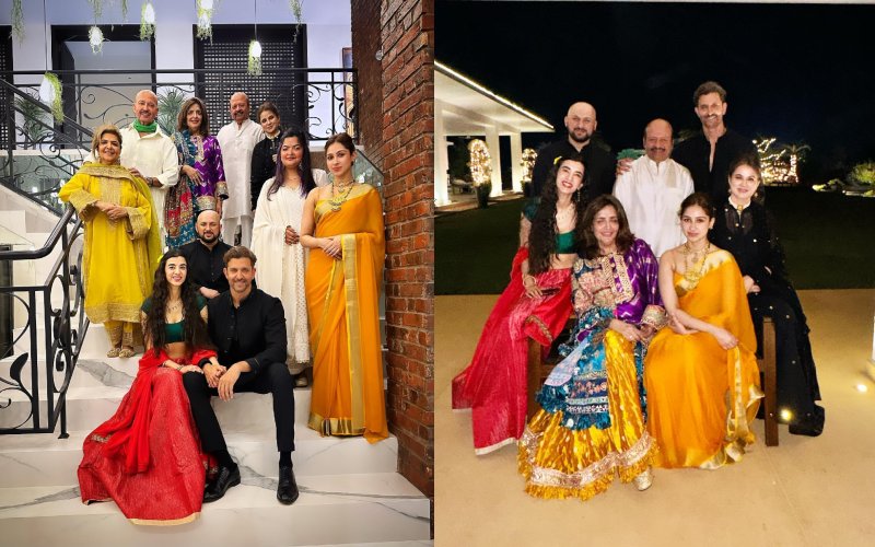 B-Town's Diwali Fam Jam: From Kriti Sanon, Madhuri Dixit to Kareena Kapoor 868753