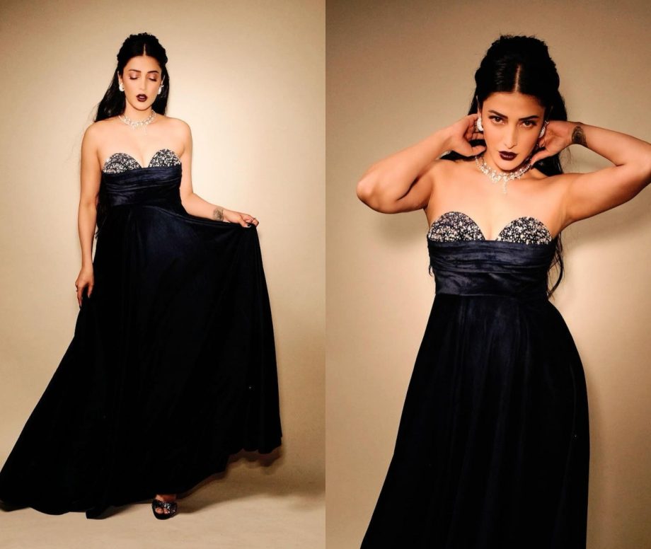 Beauties in black: Shruti Haasan, Suhana Khan & Nora Fatehi steal it in maxi dress 866236