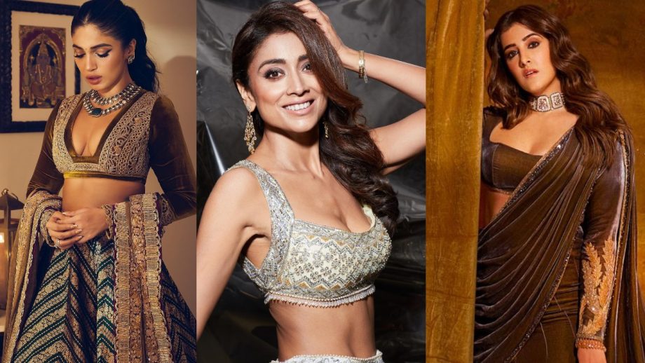 Bhumi Pednekar, Shriya Saran & Nupur Sanon Embrace Racy Look In Lehengas 867547