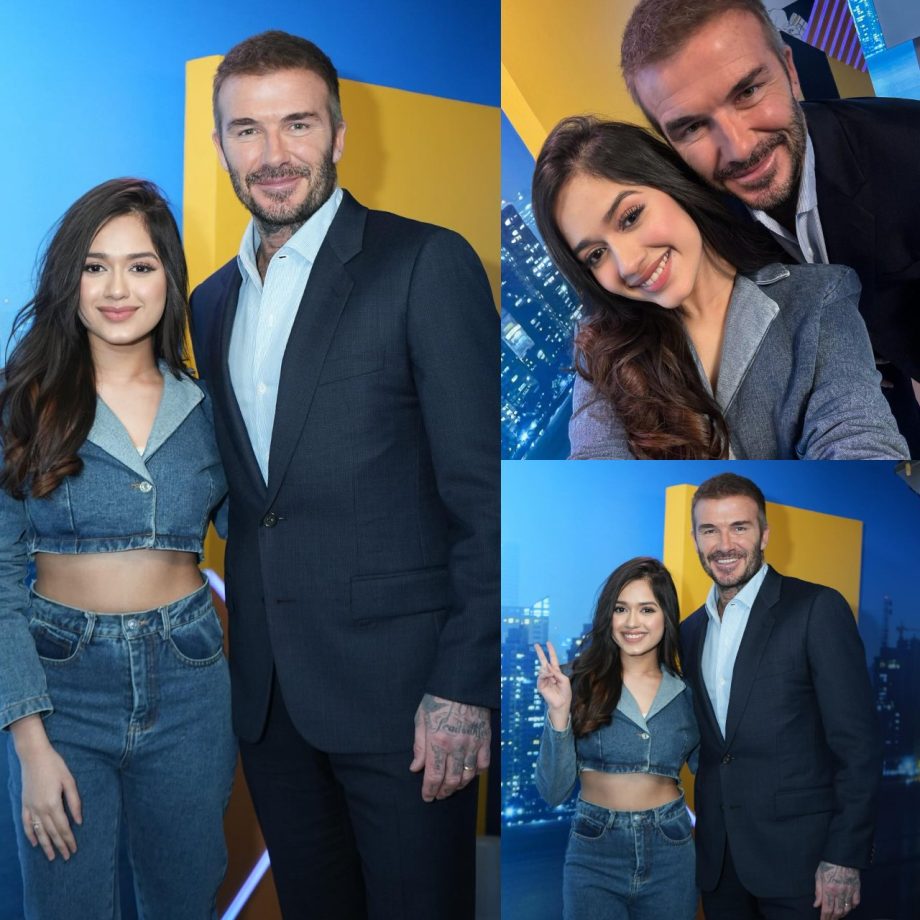 Caught On Camera: Jannat Zubair Gets Candid With Footballer David Beckham 869591