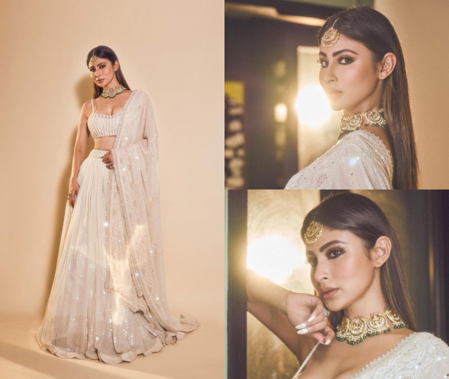 Couple Goals! Mouni Roy and husband Suraj Nambiar shine in ivory ethnic ensembles [Photos] 868658