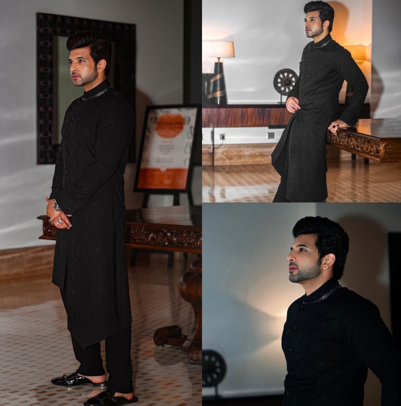 Dheeraj Dhoopar, Karan Kundrra & Karan Wahi Spread Traditional Charm In Black Kurtas 868293